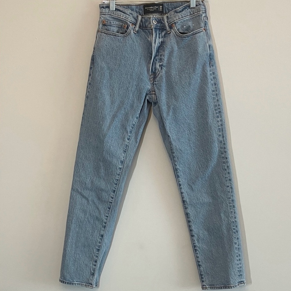 Abercrombie & Fitch Light Blue Vintage Stretch Straight Jeans W30 L32